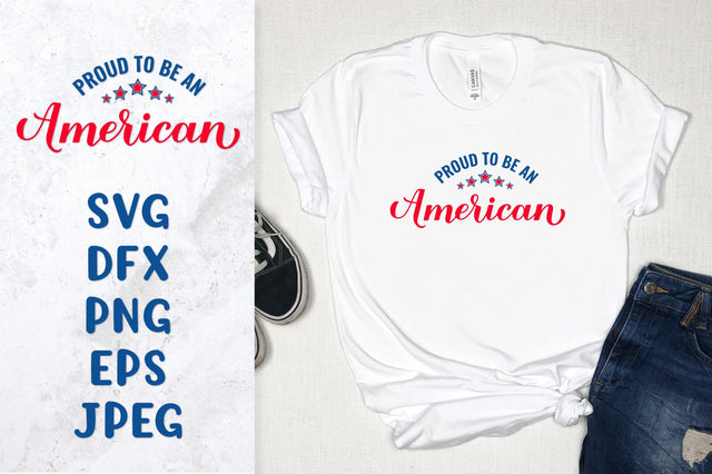 Proud to be an American SVG. Patriotic quote. 4th of July SVG LaBelezoka 