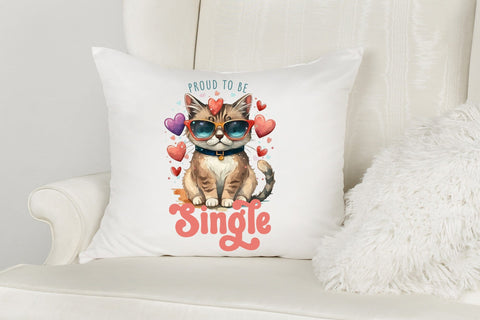 Proud to Be Single - Anti Valentine Sublimation Sublimation CraftLabSVG 