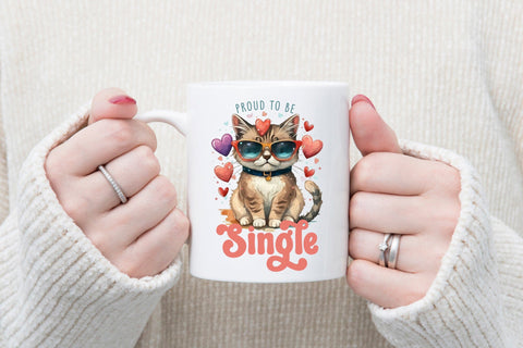 Proud to Be Single - Anti Valentine Sublimation Sublimation CraftLabSVG 
