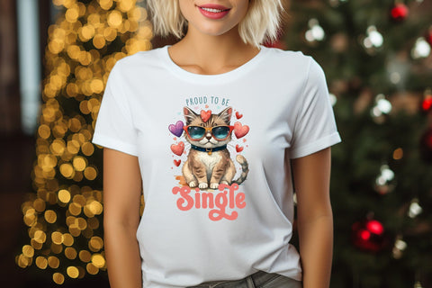 Proud to Be Single - Anti Valentine Sublimation Sublimation CraftLabSVG 