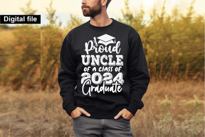 Proud uncle of a class of 2024 graduate svg, Graduation t shirt svg, Graduation 2024, Proud graduation 2024 svg, Class of 2024 svg, Funny graduation svg, Graduate cut files, Graduation mug svg SVG Isabella Machell 