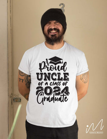 Proud uncle of a class of 2024 graduate svg, Graduation t shirt svg, Graduation 2024, Proud graduation 2024 svg, Class of 2024 svg, Funny graduation svg, Graduate cut files, Graduation mug svg SVG Isabella Machell 