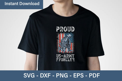 Proud Us Army Funcle Svg Png Cutting Printable Files SVG Debashish Barman 