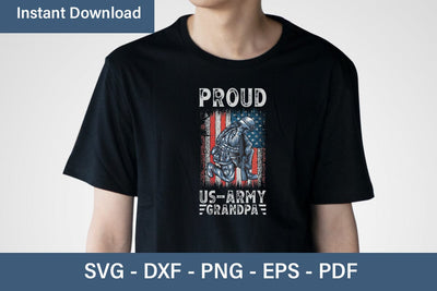 Proud Us Army Grandpa Svg Png Cutting Printable Files SVG Debashish Barman 