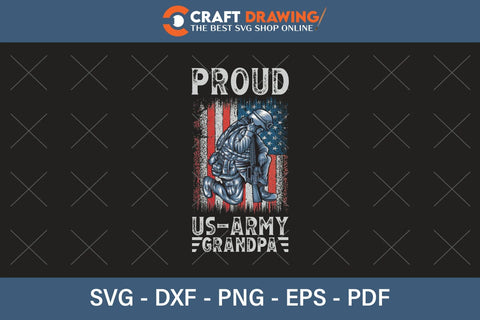 Proud Us Army Grandpa Svg Png Cutting Printable Files SVG Debashish Barman 