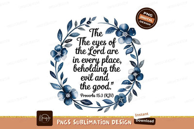 Proverbs Scripture Floral Watercolor Sublimation Design Sublimation Designangry 