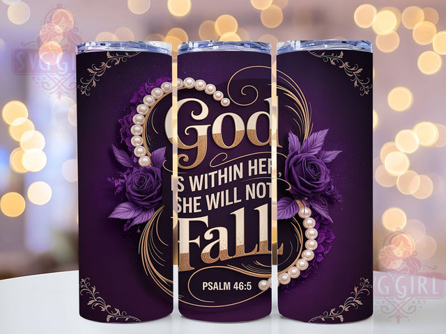 Psalm 465 Christian Scripture Tumbler, Psalm 465 Wrap, 20oz Tumbler Sublimation, Faith Inspiration Design, Religious Quote Sublimation, Spiritual Strength Tumbler, Bible Verse Wrap Sublimation SvggirlplusArt 