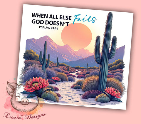 Psalms 7326 Tumbler Wrap, God Doesn’t Tumbler, Psalms 7326, 20oz Tumbler Wrap, Sublimation Design, Christian Gift, Inspirational Drinkware, Faith-Based Decor Sublimation Lara' s Designs 