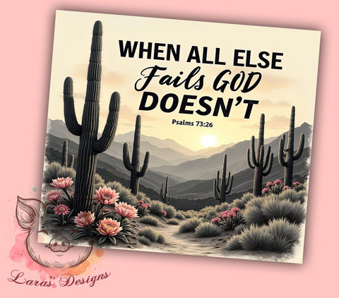 Psalms 7326 Tumbler Wrap, God Doesn’t Tumbler, Psalms 7326, 20oz Tumbler Wrap, Sublimation Design, Christian Gift, Inspirational Drinkware, Faith-Based Decor Sublimation Lara' s Designs 