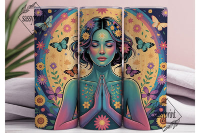 Psychedelic Goddess 20oz Tumbler Wrap Sublimation sassyprint 
