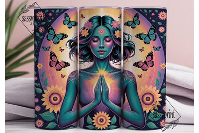 Psychedelic Goddess 20oz Tumbler Wrap Sublimation sassyprint 