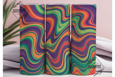Psychedelic Liquid Abstract 20oz Tumbler Sublimation sassyprint 