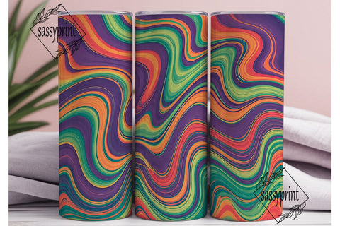 Psychedelic Liquid Abstract 20oz Tumbler Sublimation sassyprint 