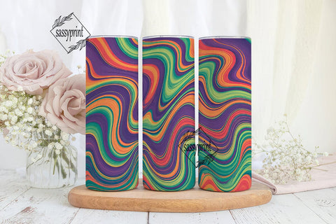 Psychedelic Liquid Abstract 20oz Tumbler Sublimation sassyprint 