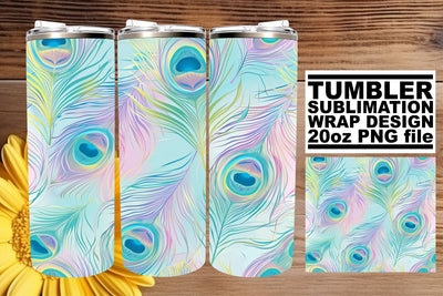 Psychedelic Plume Celebration Tumbler Wrap 20oz Sublimation afrosvg 