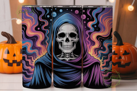 Psychedelic Reaper 20oz Tumbler Wrap Sublimation PixelChick 