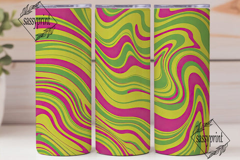 Psychedelic Swirl Abstract 20oz Tumbler Sublimation sassyprint 