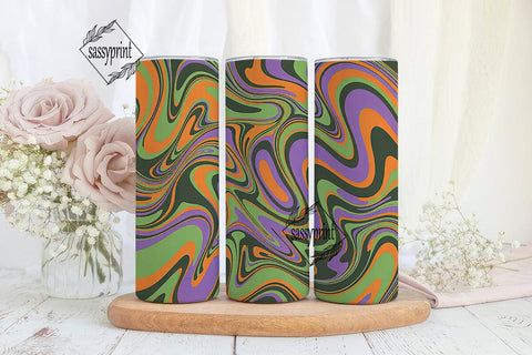Psychedelic Swirl Abstract 20oz Tumbler Sublimation sassyprint 