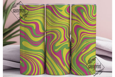 Psychedelic Swirl Abstract 20oz Tumbler Sublimation sassyprint 