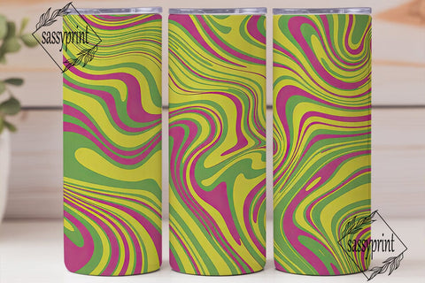Psychedelic Swirl Abstract 20oz Tumbler Sublimation sassyprint 