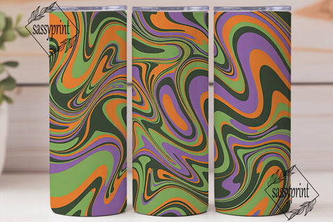 Psychedelic Swirl Abstract 20oz Tumbler Sublimation sassyprint 