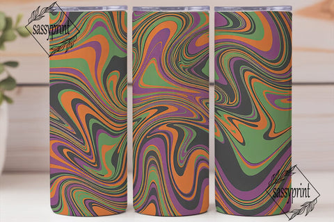 Psychedelic Swirl Abstract 20oz Tumbler Sublimation sassyprint 
