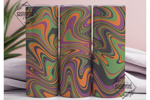 Psychedelic Swirl Abstract 20oz Tumbler Sublimation sassyprint 