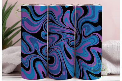 Psychedelic Swirl Fluid Art 20oz Tumbler Sublimation PixelChick 