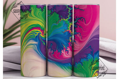 Psychedelic Swirl Tie-Dye 20oz Tumbler Sublimation sassyprint 
