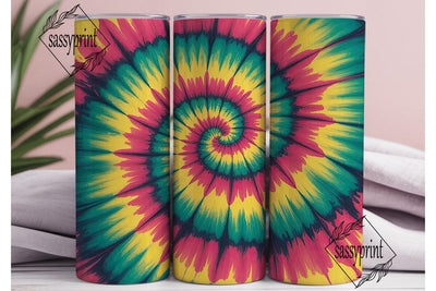 Psychedelic Swirl Tie-Dye 20oz Tumbler Sublimation sassyprint 