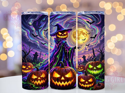 Psychedelic Witch Vortex 20oz Tumbler,Trippy Halloween, Swirling Magic, Neon Colors, Abstract Witch, Hypnotic Pattern, Vibrant Spooky, Sublimation Wrap Sublimation SvggirlplusArt 