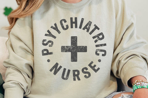 Psychiatric Nurse Design, Shirt Graphic, Badge Reel, Cricut Silhouette SVG DesignDestine 