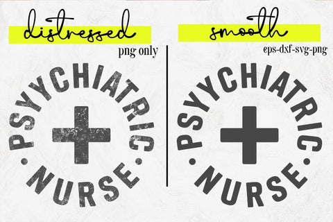 Psychiatric Nurse Design, Shirt Graphic, Badge Reel, Cricut Silhouette SVG DesignDestine 