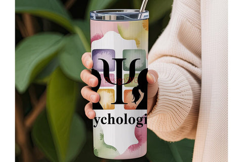 Psychology Tumbler Wrap Sublimation DesignSVG 