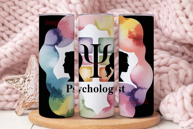 Psychology Tumbler Wrap Sublimation DesignSVG 