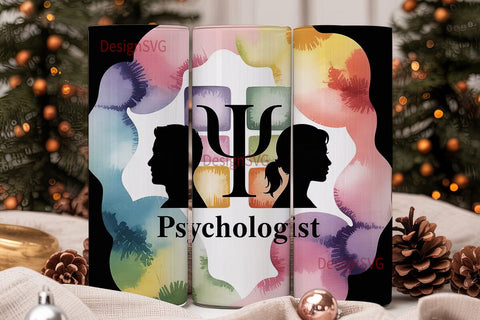 Psychology Tumbler Wrap Sublimation DesignSVG 