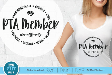PTA member svg, Parent Teacher organization, PTA svg, PTO crew, SVG SVG Cut File 