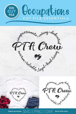 PTA svg, PTA crew, PTA tribe, Parent Teacher association SVG SVG Cut File 