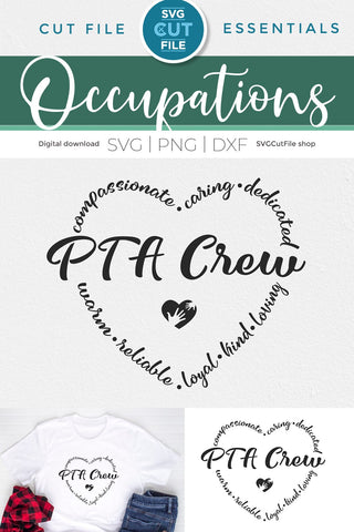 PTA svg, PTA crew, PTA tribe, Parent Teacher association SVG SVG Cut File 