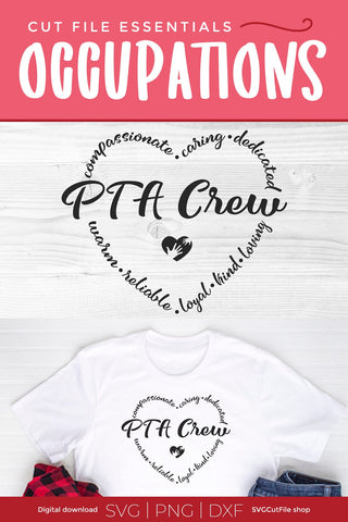 PTA svg, PTA crew, PTA tribe, Parent Teacher association SVG SVG Cut File 
