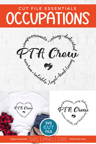 PTA svg, PTA crew, PTA tribe, Parent Teacher association SVG SVG Cut File 