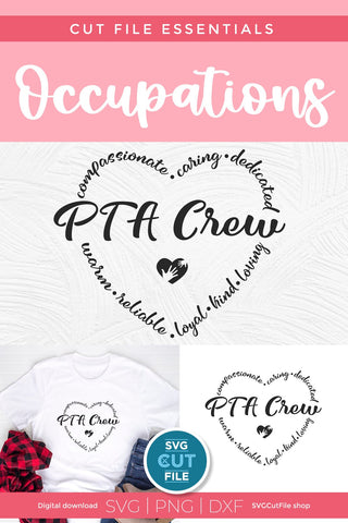 PTA svg, PTA crew, PTA tribe, Parent Teacher association SVG SVG Cut File 