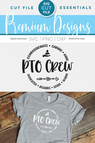 PTO svg, PTO crew, PTA tribe, Parent Teacher organization SVG SVG Cut File 