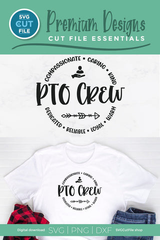 PTO svg, PTO crew, PTA tribe, Parent Teacher organization SVG SVG Cut File 