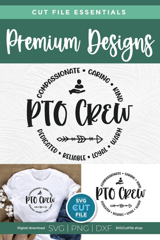 PTO svg, PTO crew, PTA tribe, Parent Teacher organization SVG SVG Cut File 