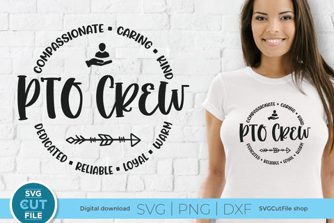 PTO svg, PTO crew, PTA tribe, Parent Teacher organization SVG SVG Cut File 