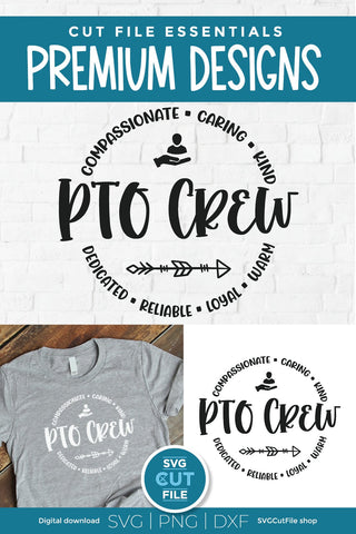 PTO svg, PTO crew, PTA tribe, Parent Teacher organization SVG SVG Cut File 