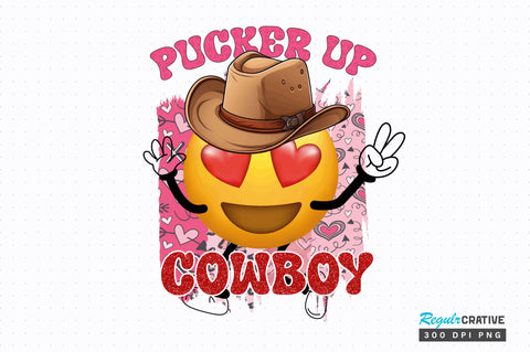 Pucker up cowboy PNG 21 Sublimation Regulrcrative 
