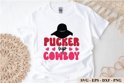 Pucker up cowboy retro svg design SVG sk.swapon Roy 