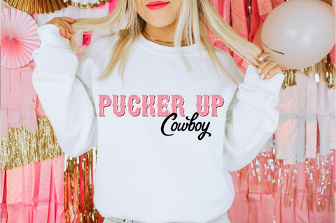 Pucker Up Cowboy SVG Pickled Thistle Creative 